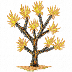Flowers And Tree Embroidery Design 4 Flowers And Tree Embroidery Design 4